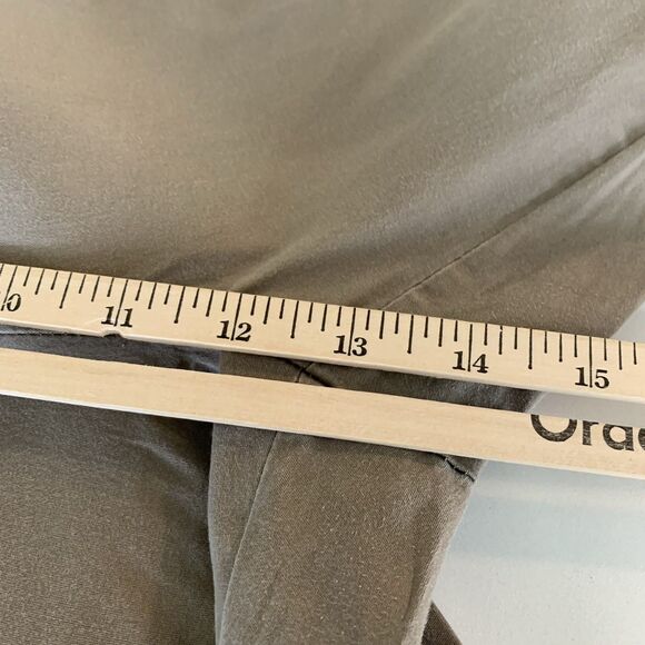 Avon Cargo Cropped Khaki Pants Womens 1X Elastic Pullon Drawstring - Picture 6 of 10